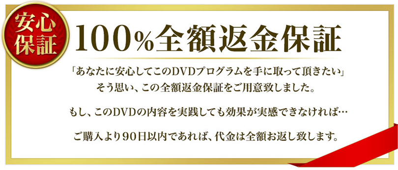 全額返金保証